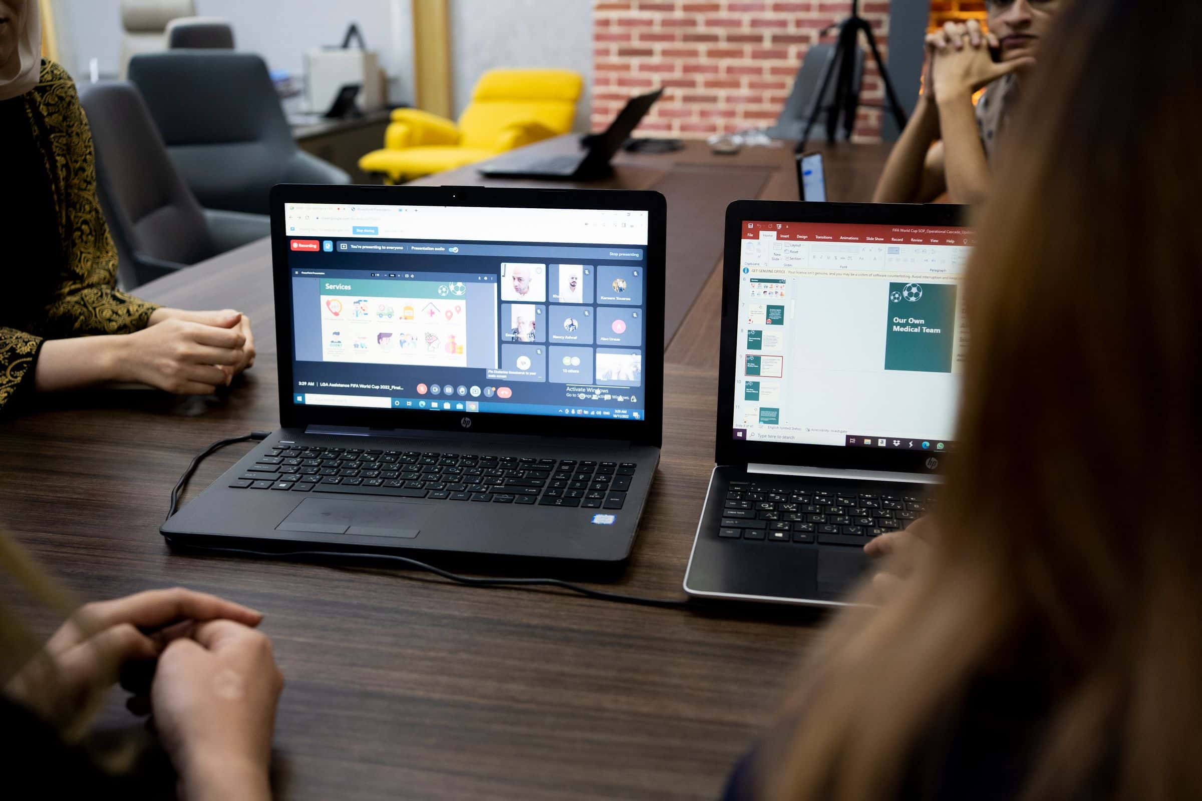 UAE business team comparing web design agency proposals