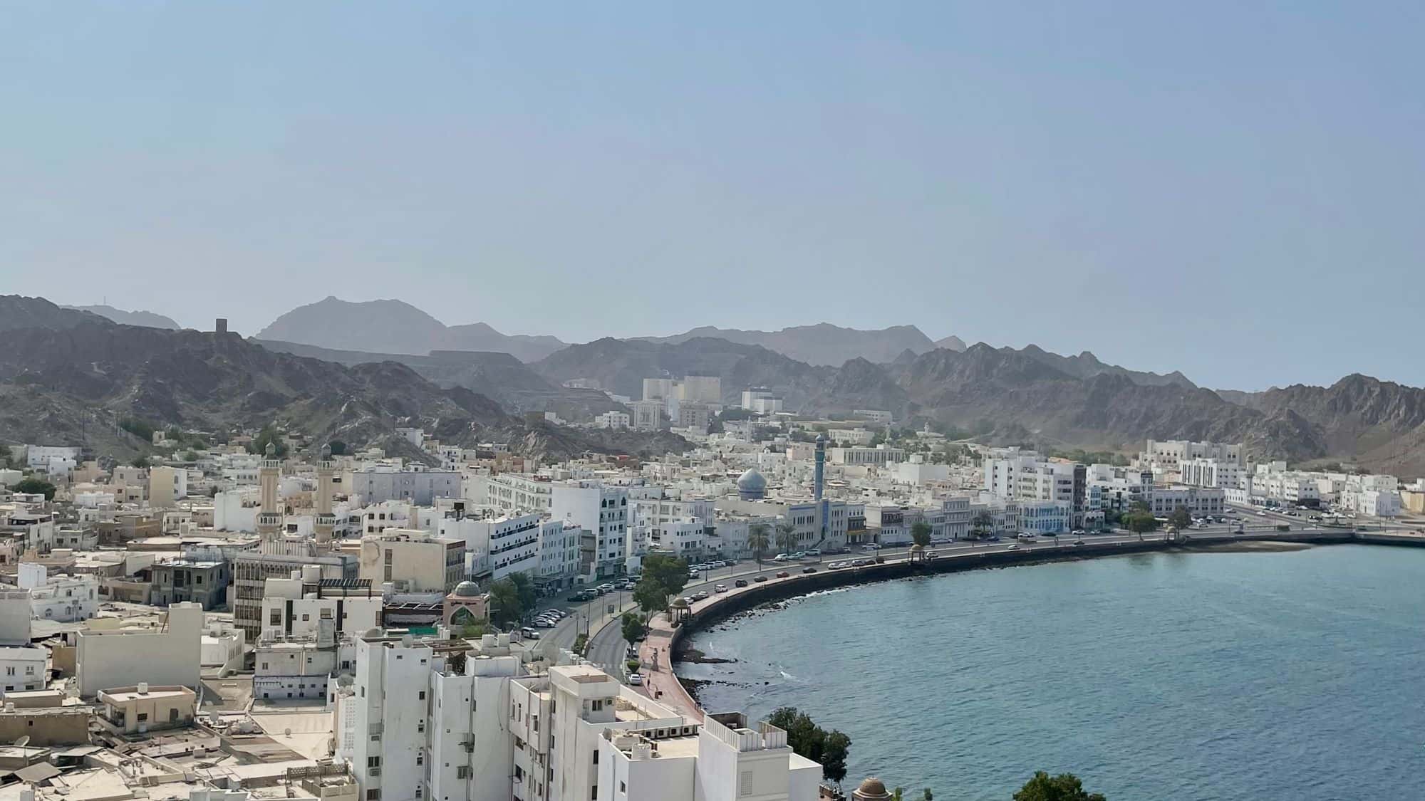 Muscat waterfront representing local businesses visible on Google Maps