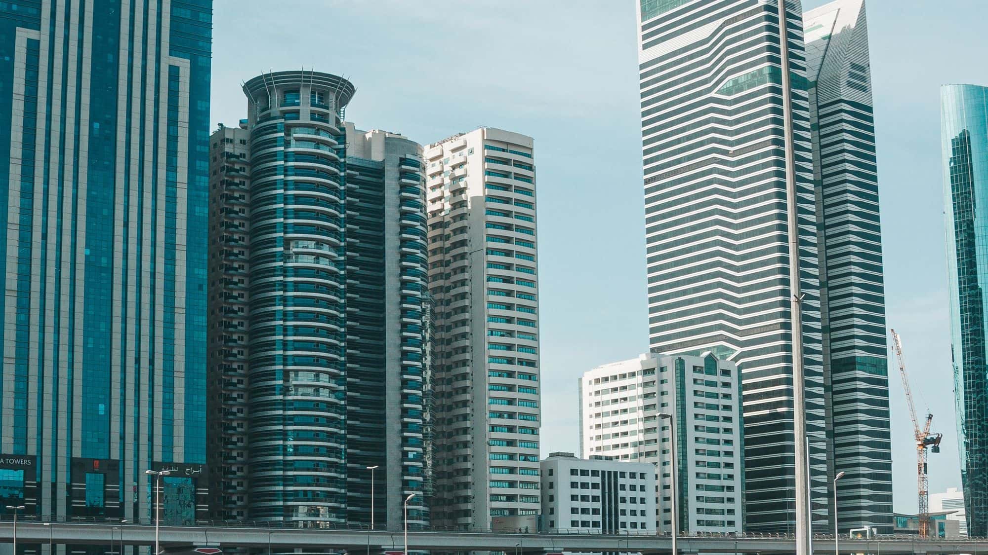 Modern Dubai business district for a weak website diagnostic guide