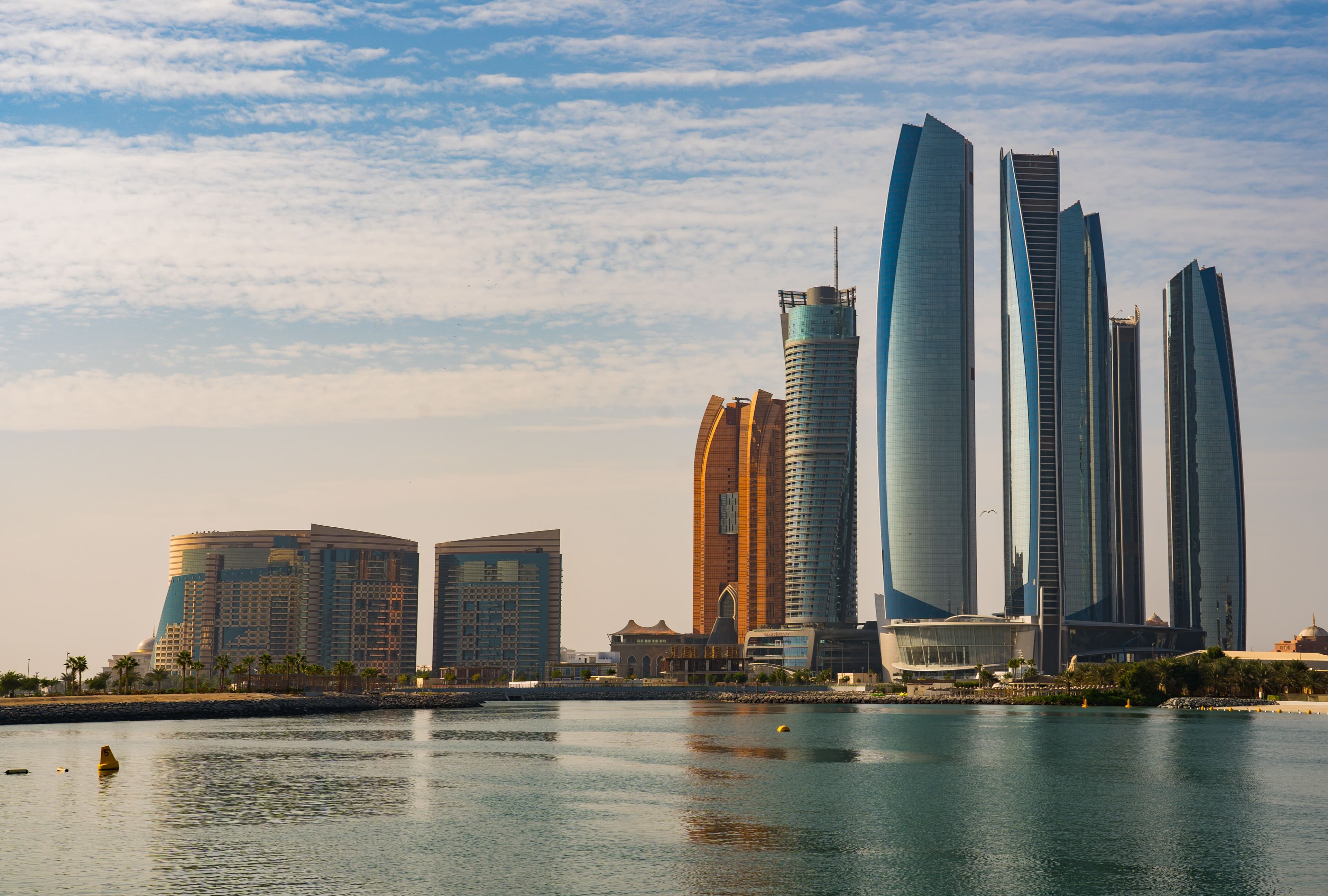 Abu Dhabi skyline for a guide to the best web design companies in Abu Dhabi