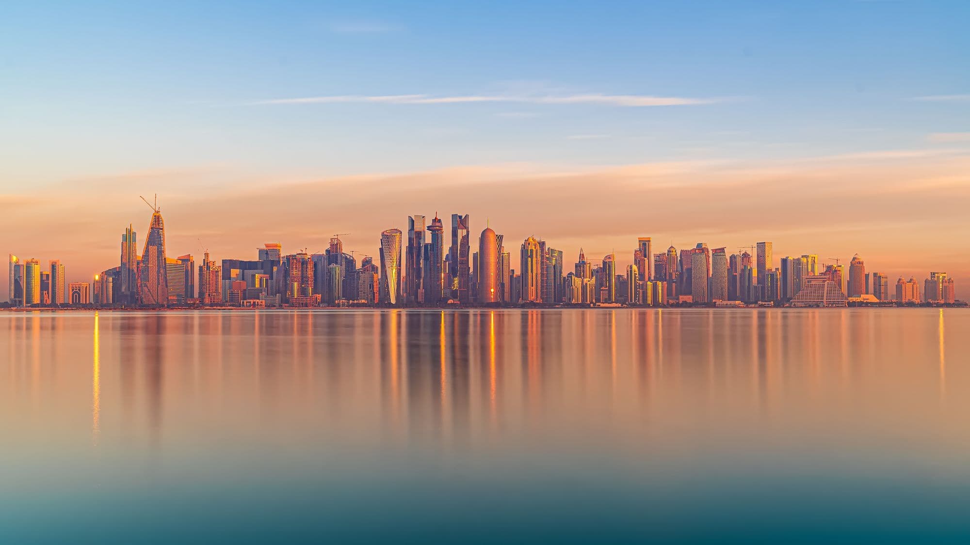 Doha skyline representing content delivery close to Gulf users