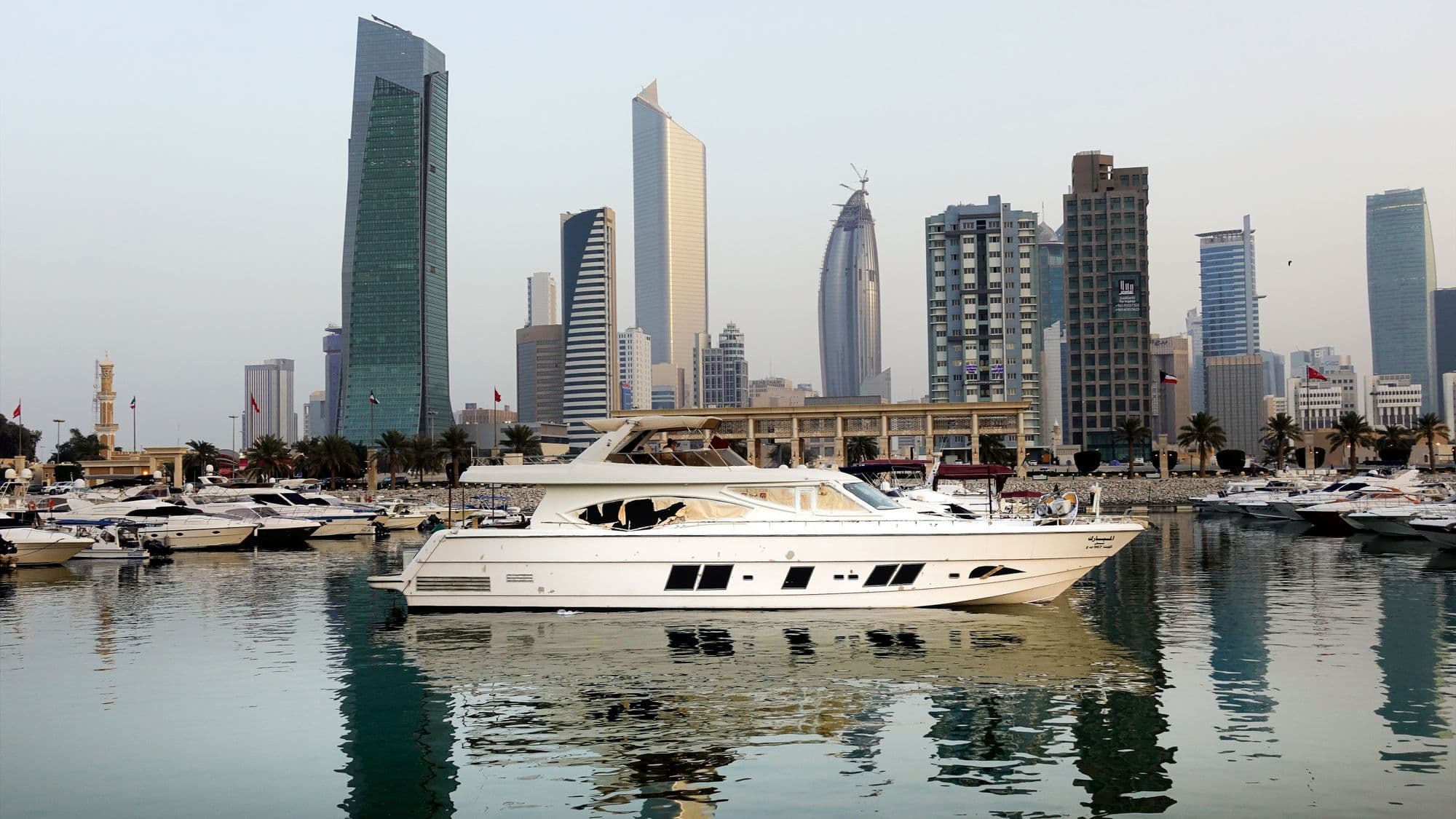 Kuwait City skyline representing Gulf companies evaluating Odoo customization