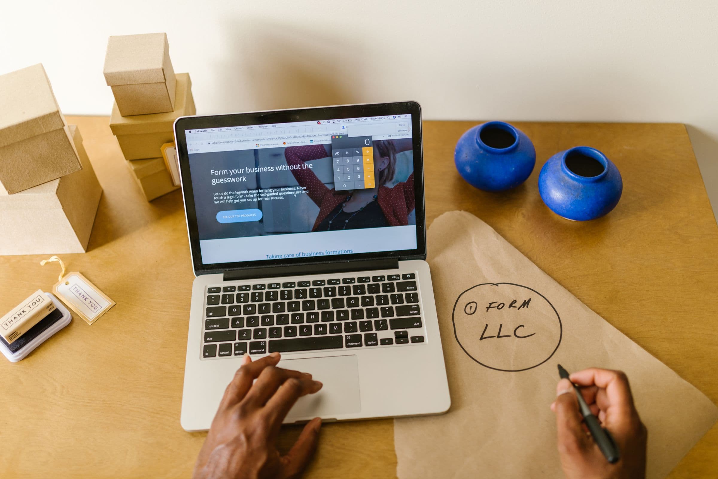 Planning an online store and preparing registration information