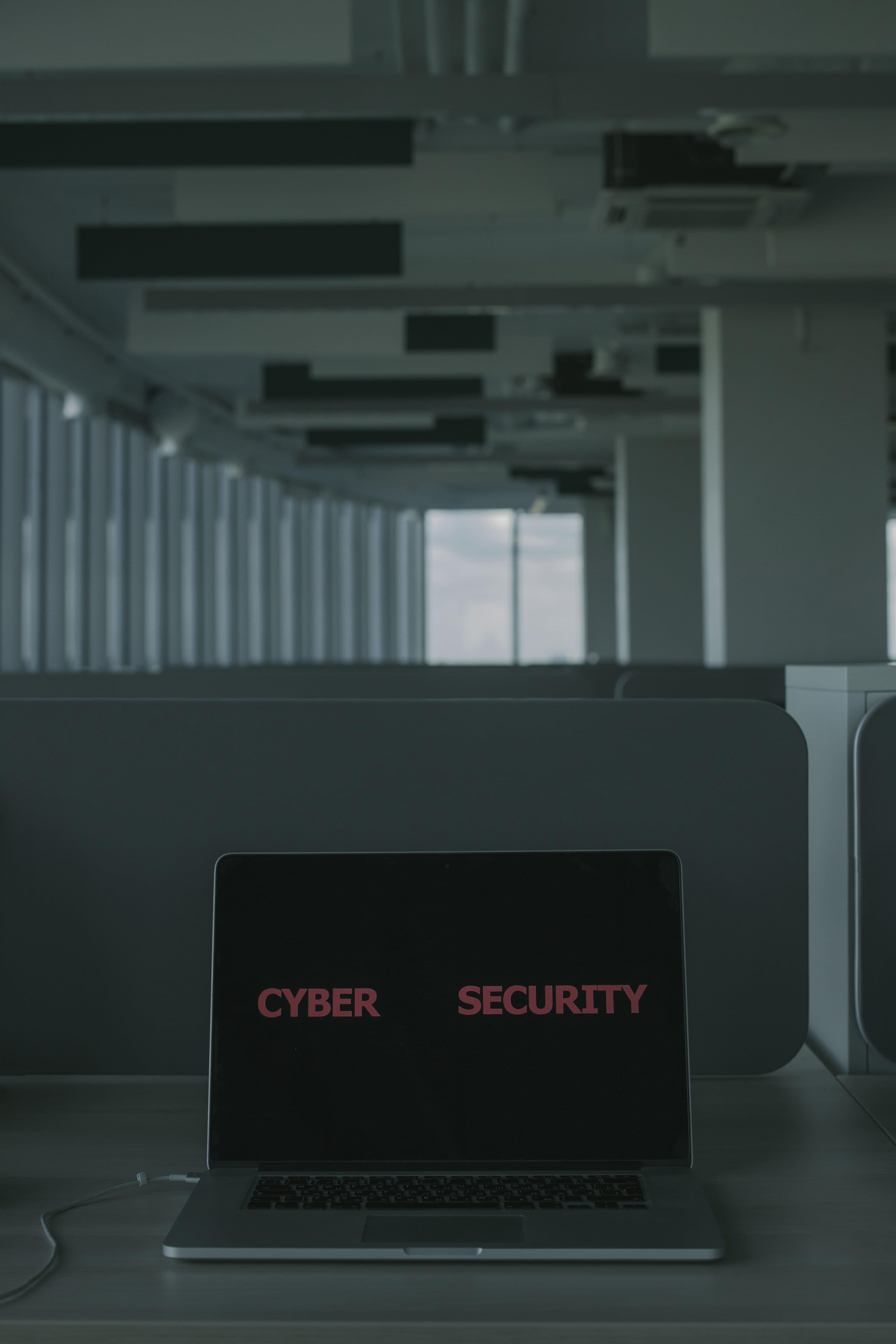 Laptop displaying a cybersecurity concept for protecting customer data