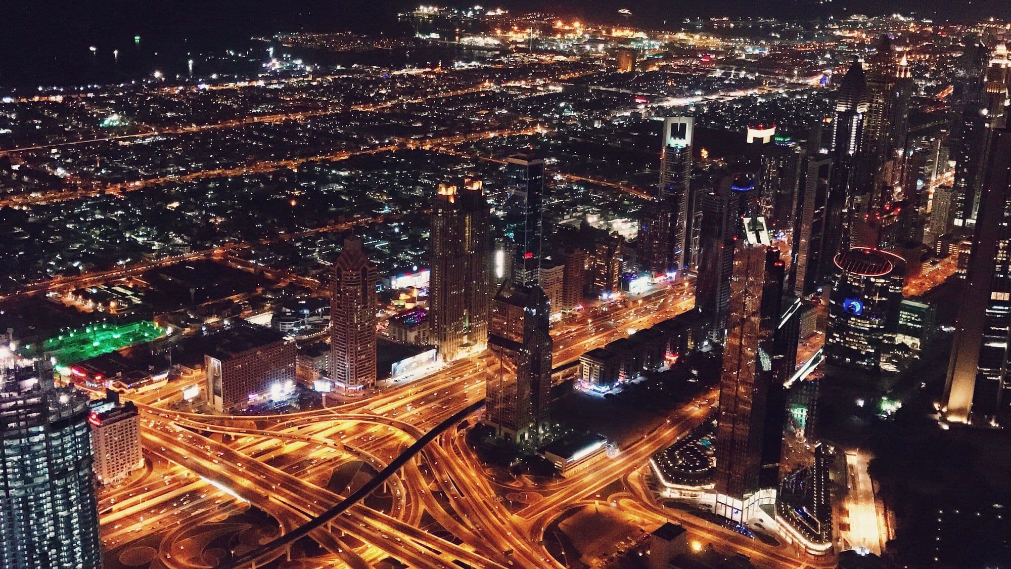 Dubai at night representing digital payments across the UAE market
