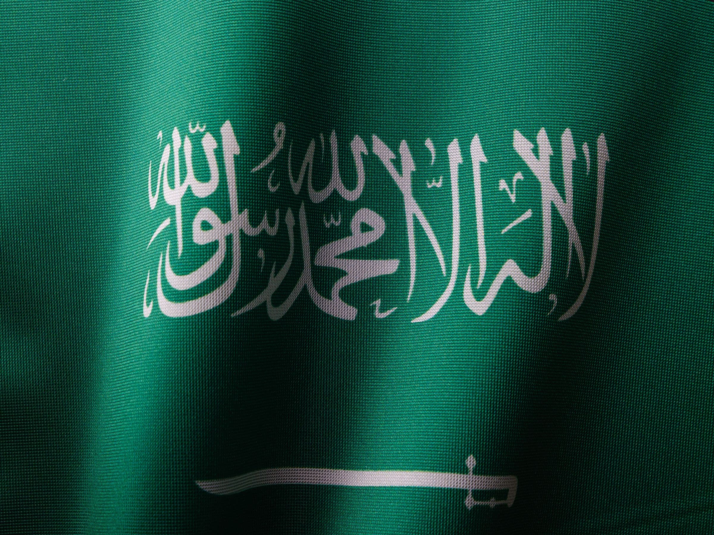 Saudi flag representing .sa registration and national digital identity