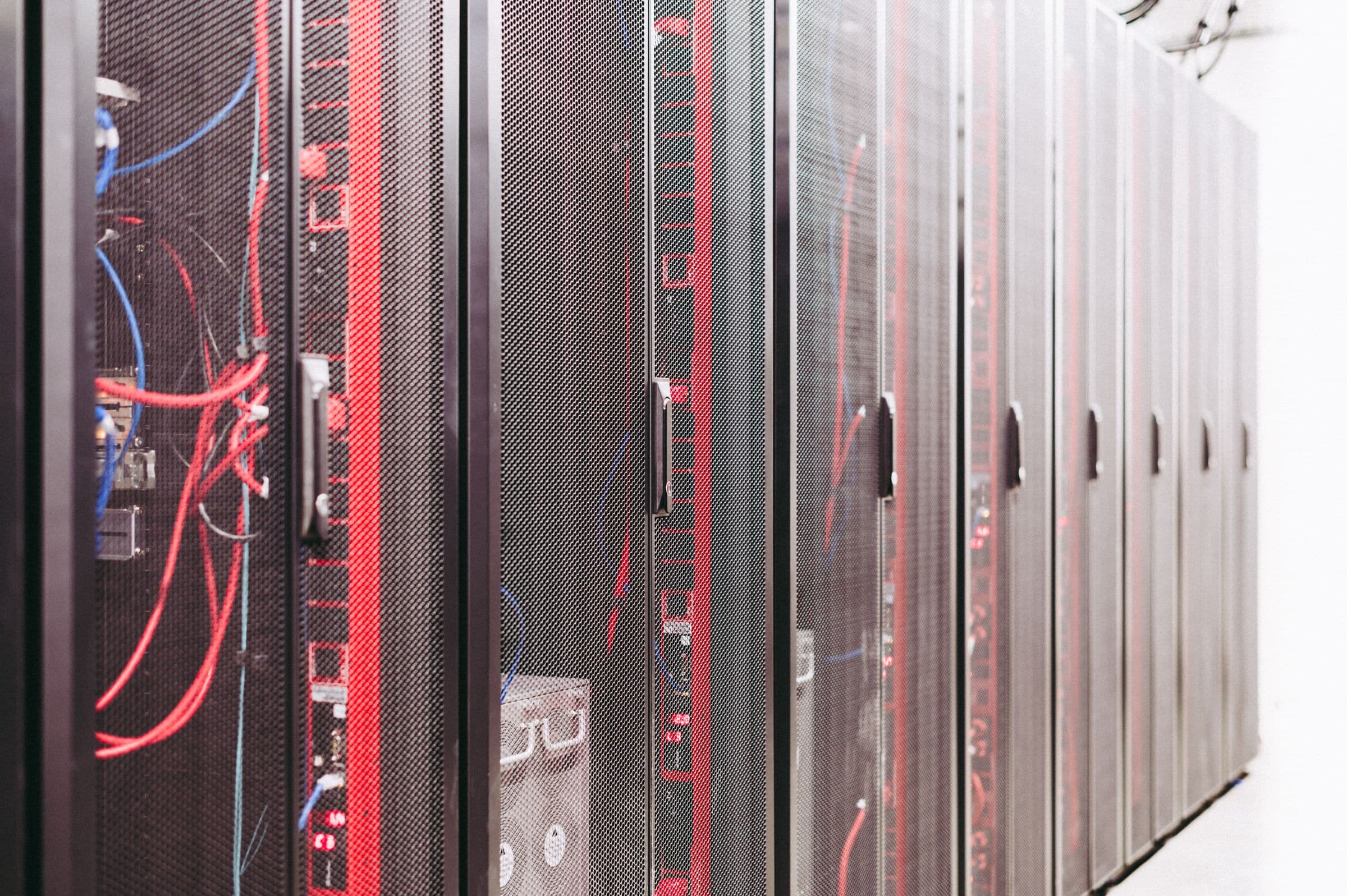 Web hosting servers representing the annual cost of operating a website