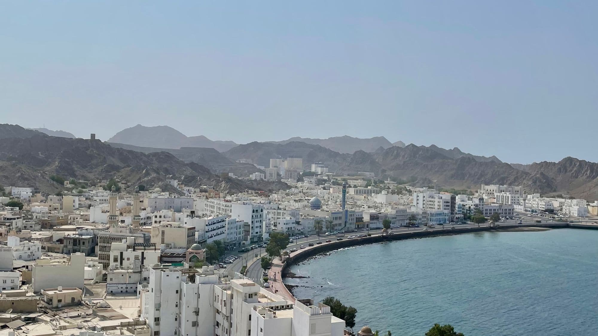 Muscat waterfront representing local businesses visible on Google Maps