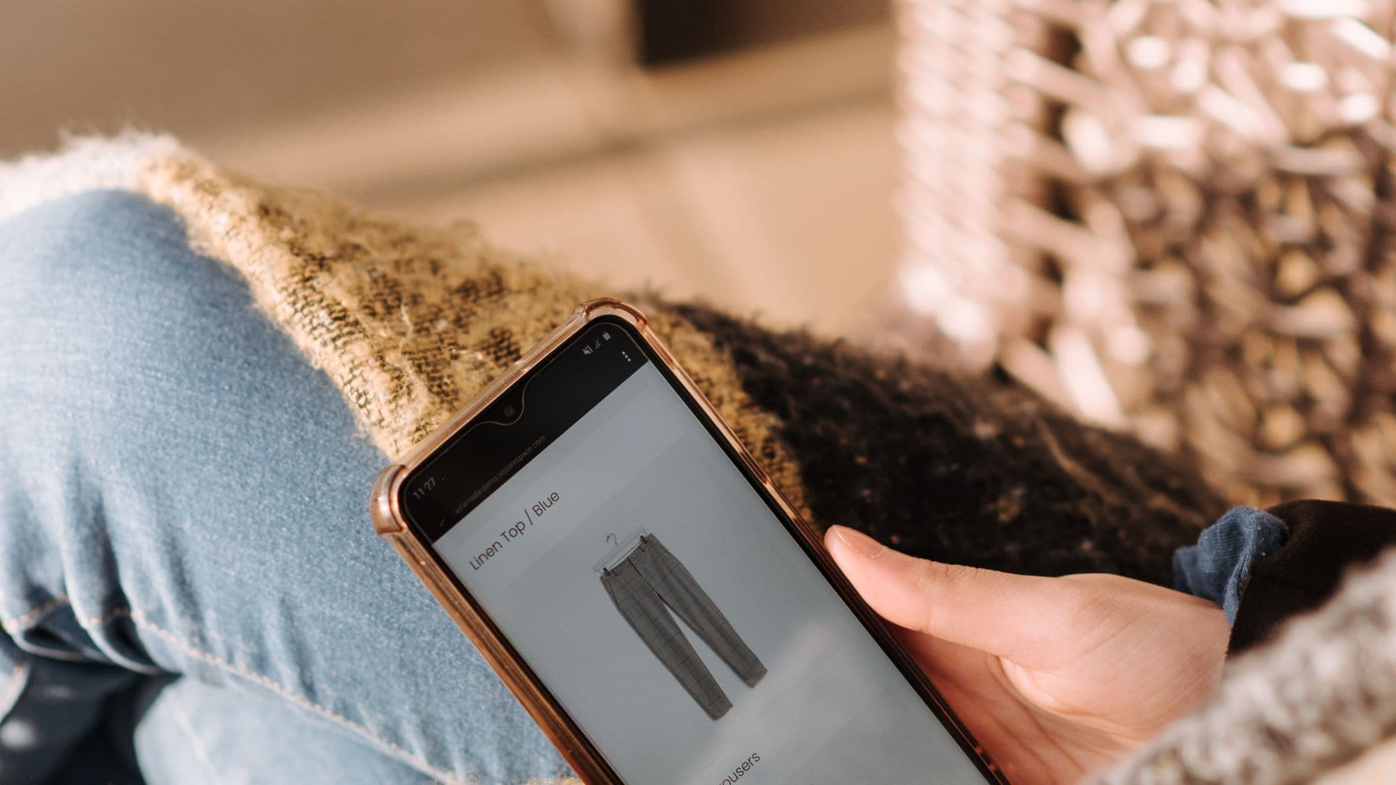 Smartphone screen representing mobile ecommerce performance testing